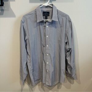 Blue and White Buttoned Down Dress Shirt Size XL